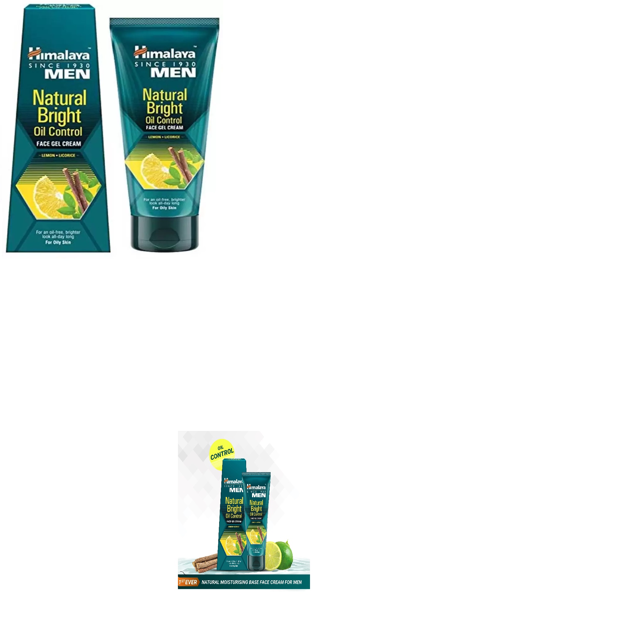 Himalaya Men Natural Bright Oil Control Face Gel Cream: